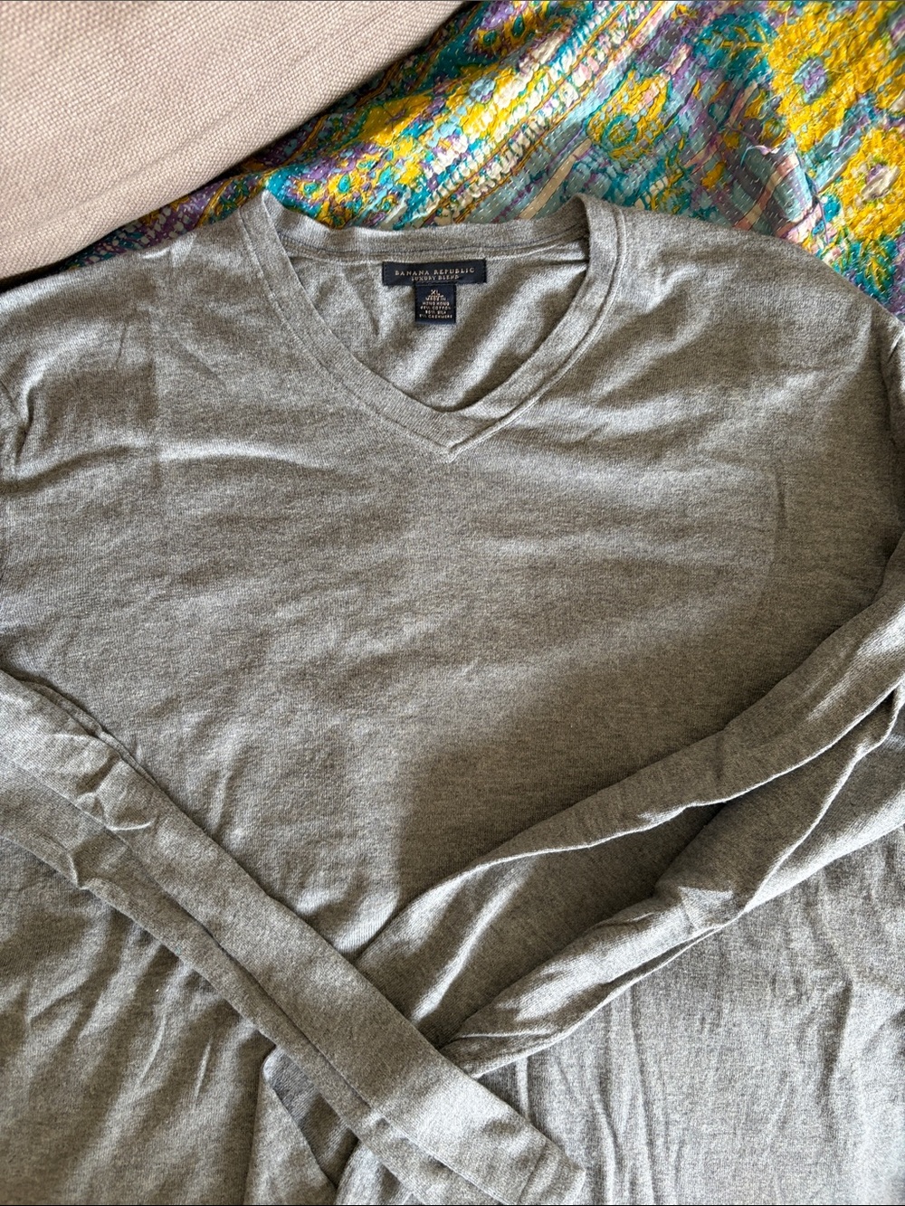 EC Banana Republic Cotton Cashmere V Neck